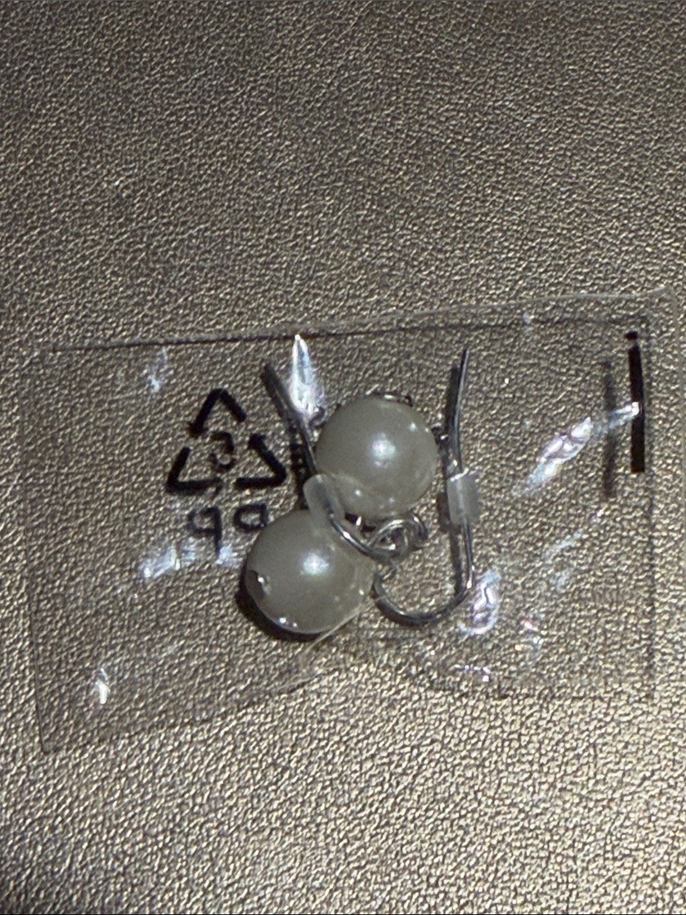 Pearl Drop Dangle Earrings - Silver Tone